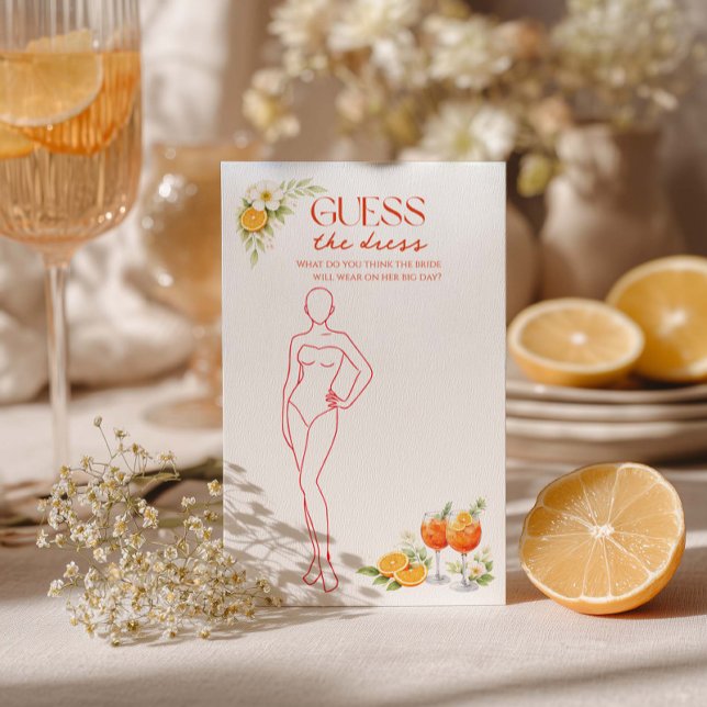 Aperol Spritz Bridal Shower Guess The Dress  (Skapare uppladdad)