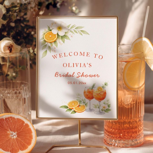 Aperol Spritz Bridal Shower Welcome Poster (Skapare uppladdad)