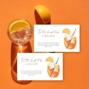 Aperol spritz bröllop - Mottagare för bruden Tilläggskort