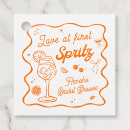 Aperol Spritz Bröllopsdusch Gåvor Etiketter