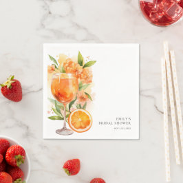 Aperol Spritz Bröllopsdusch Pappersservett