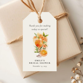 Aperol Spritz Bröllopsfest Presentetikett