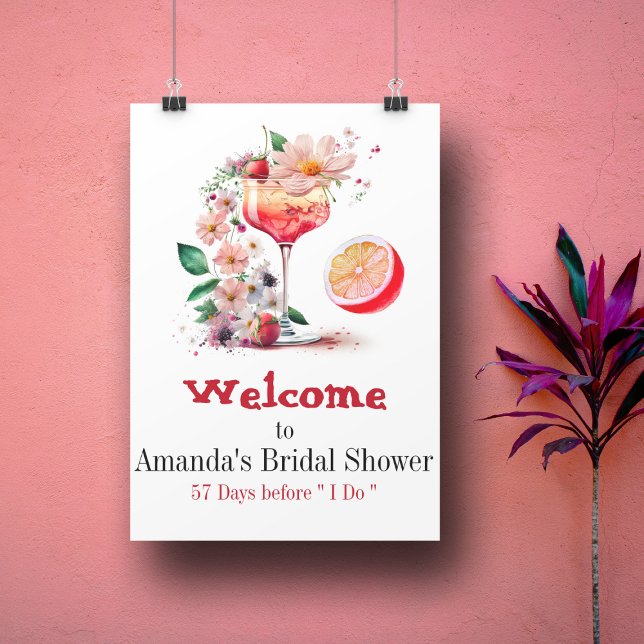 Aperol Spritz Cocktail Citrus Orange Bröllopsfest Poster (Skapare uppladdad)