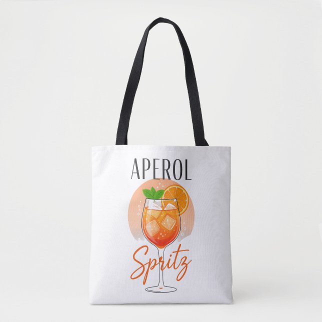 Aperol Spritz Cocktail Design Tygkasse (Framsida)
