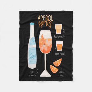 Aperol Spritz Cocktail Fleecefilt