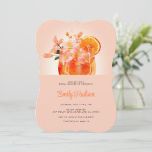 Aperol Spritz Cocktail Inbjudningskort för möhippa