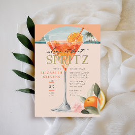 Aperol Spritz Cocktail Orange Chic Möhippa Inbjudningar
