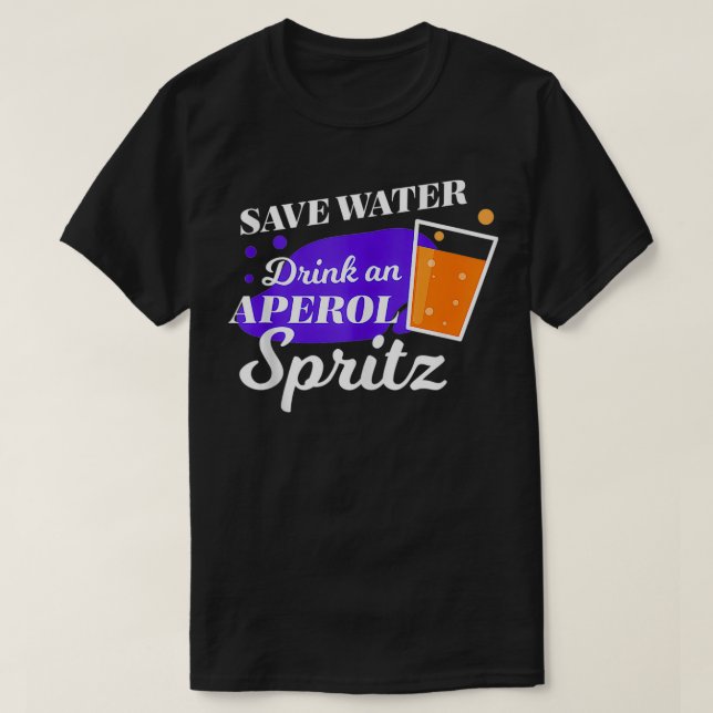 Aperol Spritz Cocktail Party Alcohol Drink (sommar T Shirt (Design framsida)
