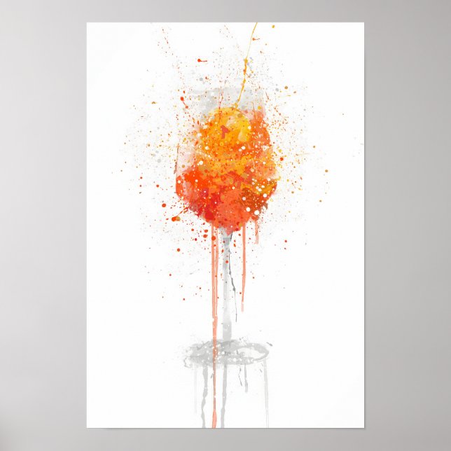 Aperol Spritz Cocktail Poster (Framsidan)