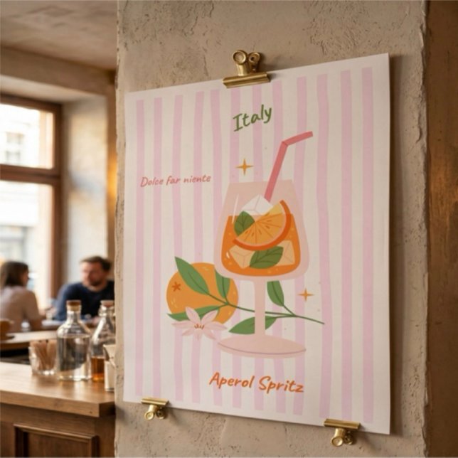 Aperol Spritz Cocktail Poster (Skapare uppladdad)