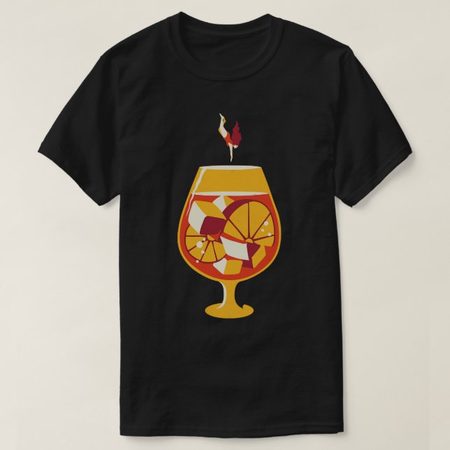 Aperol Spritz Dive in Summer Design Dam by Tobe F T Shirt (Design framsida)