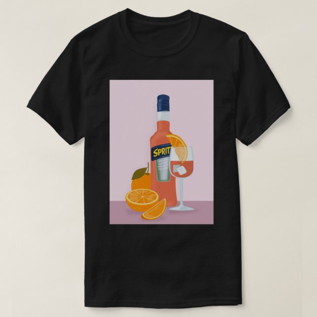 Aperol Spritz Drink Orange T Shirt (Design framsida)