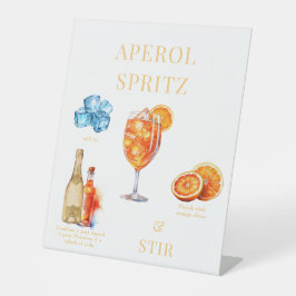 Aperol Spritz Drink Pedestal-tecken