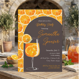 Aperol Spritz Födelsedagsfest Inbjudan
