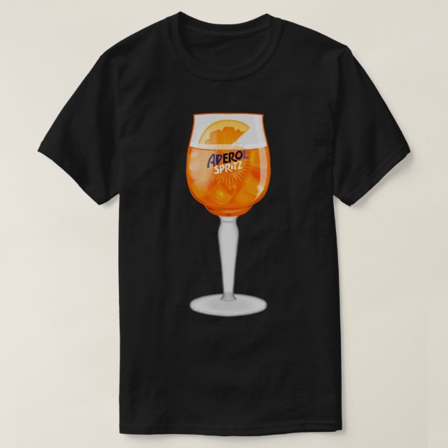 Aperol Spritz i ett glas T Shirt (Design framsida)