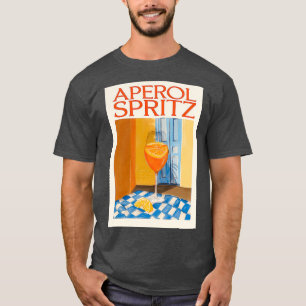 Aperol spritz-målarminimalistposter t shirt