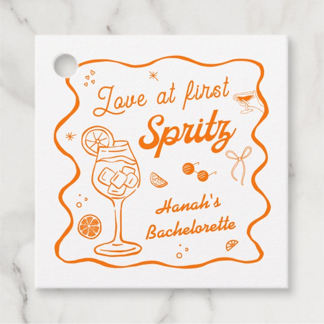 Aperol spritz Möhippa Gåvor Etiketter (Framsida)