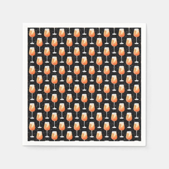 Aperol Spritz-mönster Pappersservett (Framsidan)