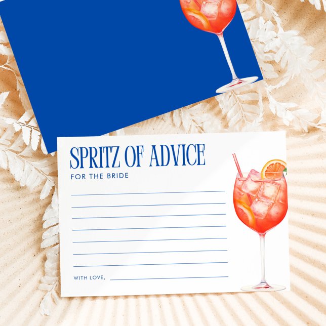 Aperol Spritz of Advice for the Bride Tilläggskort (Skapare uppladdad)