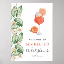 Aperol Spritz Orange Möhippa Välkomsttecken Poster