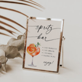 Aperol Spritz Pub Modern Calligraphy Bord Poster