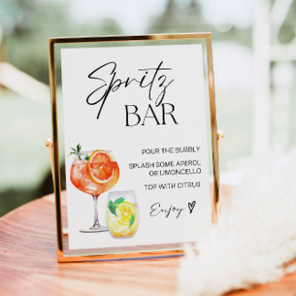 Aperol Spritz Pub Sign, Spritz Cocktail-utskrift Poster