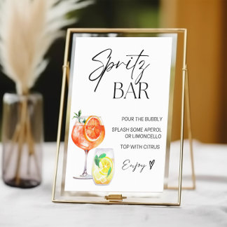 Aperol Spritz Pub Sign, Spritz Cocktail-utskrift Poster