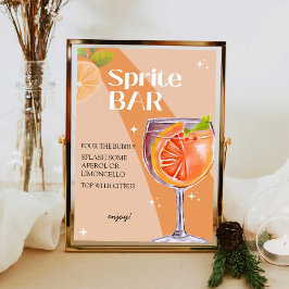 Aperol Spritz Pub Sign, Spritz Cocktail-utskrift Poster