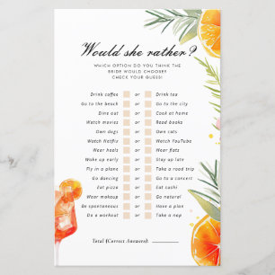 Aperol Spritz, skulle hon hitta Möhippa Game?