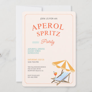 Aperol Spritz Strandfest Inbjudan