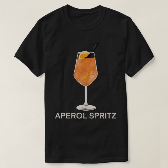 Aperol Spritz-utskrift T Shirt (Design framsida)