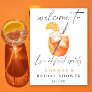 Aperol Spritz Välkommen möhippa party Poster