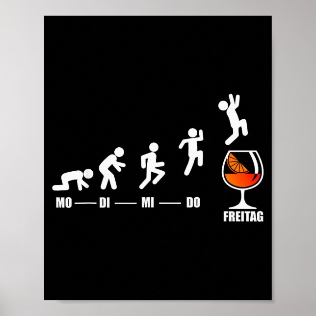 Aperol Spritz-vecka Äntligen Fredag Helg Aperol  Poster (Framsidan)