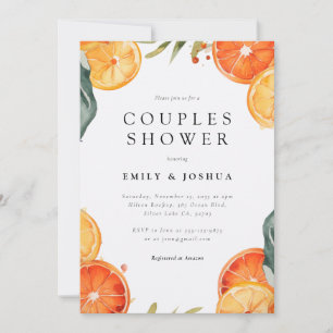 Aperol Spritz Watercolor Par Shower-inbjudan Inbjudningar
