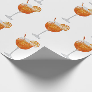 Aperol Spritz Wrapping Papper Presentpapper