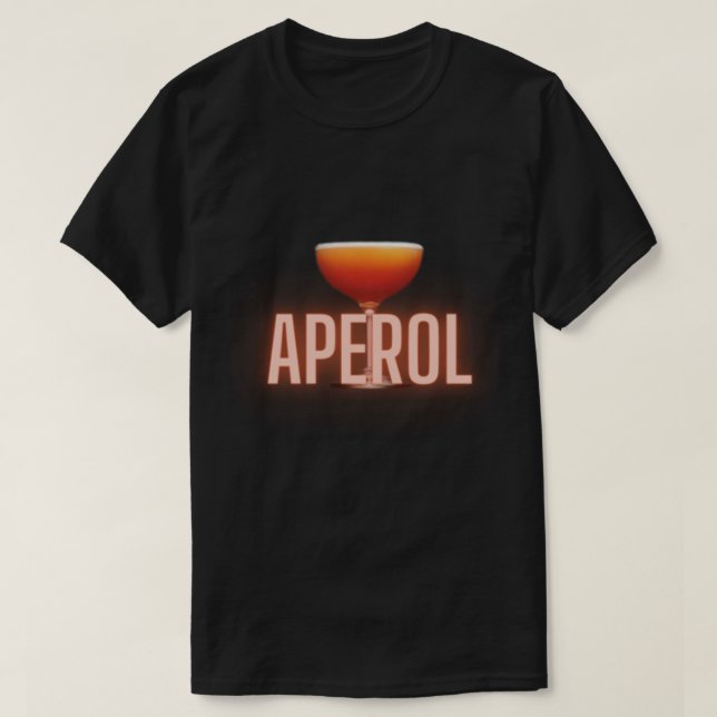 Aperol Trinkglas T Shirt (Design framsida)