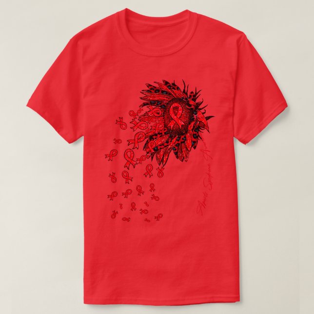 Aperts Syndrome Awareness Solrosbonblommor T Shirt (Design framsida)