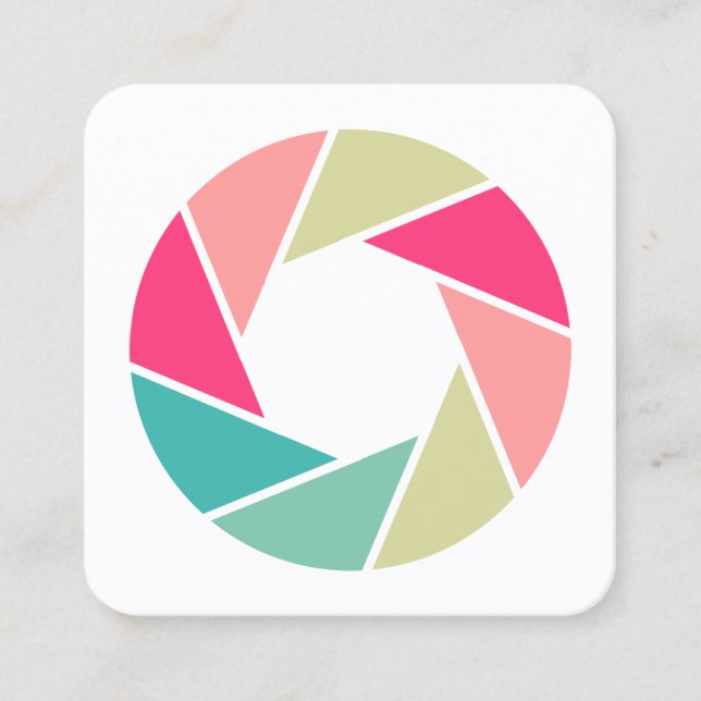 Apertur - Färg 01 Fyrkantigt Visitkort (Framsida)