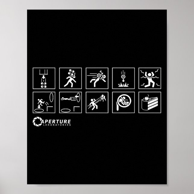 Aperture Labs Jump Into The Rtal For Science Funny Poster (Framsidan)