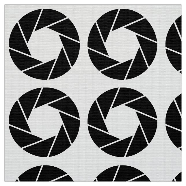 Aperture Mönster - Black Tyg (Provkarta)