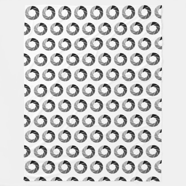 Aperture Mönster - Tones Fleecefilt (Framsidan)