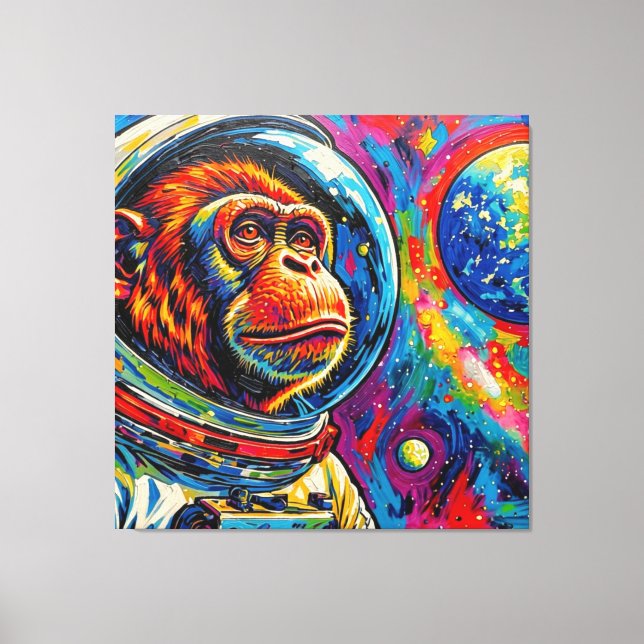 APES IN SPACE-4 CANVASTRYCK (Framsida)