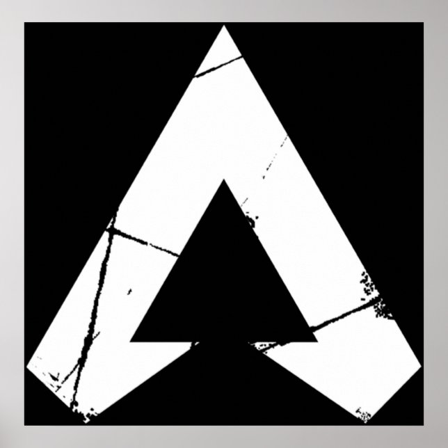 Apex Förklaringar Logotyp Apex Legends Vitsymbol Poster (Framsidan)