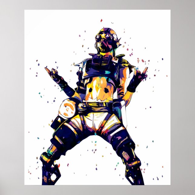 Apex Legends Octane pop art Poster (Framsidan)
