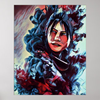 APEX LEGENDS WRAITH v4-färgad version Poster