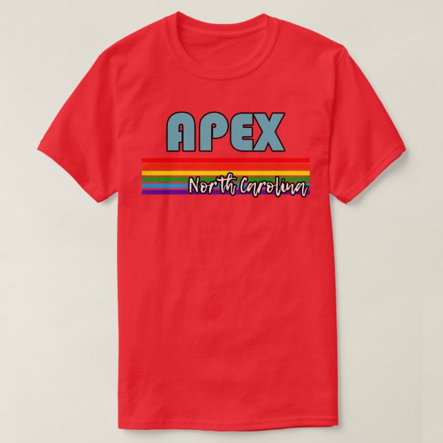 Apex North olina-Pridet Apex LGBT-stöd för hbt-kvo T Shirt (Design framsida)