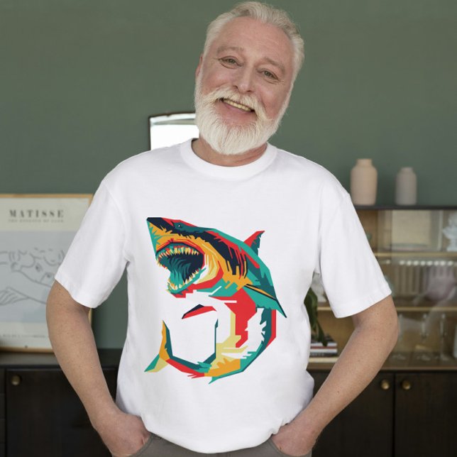Apex Predator Pop Art Shark T Shirt (Skapare uppladdad)