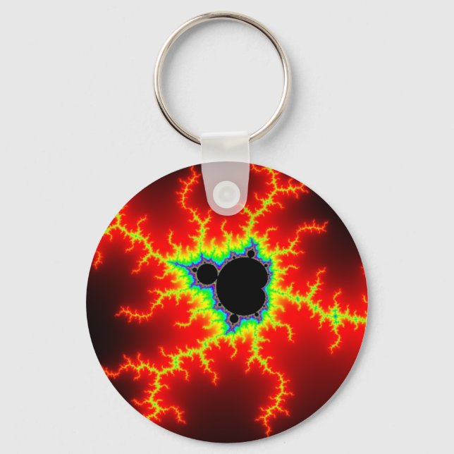 Apfelmännchen mandelbrot set nyckelring (Framsida)