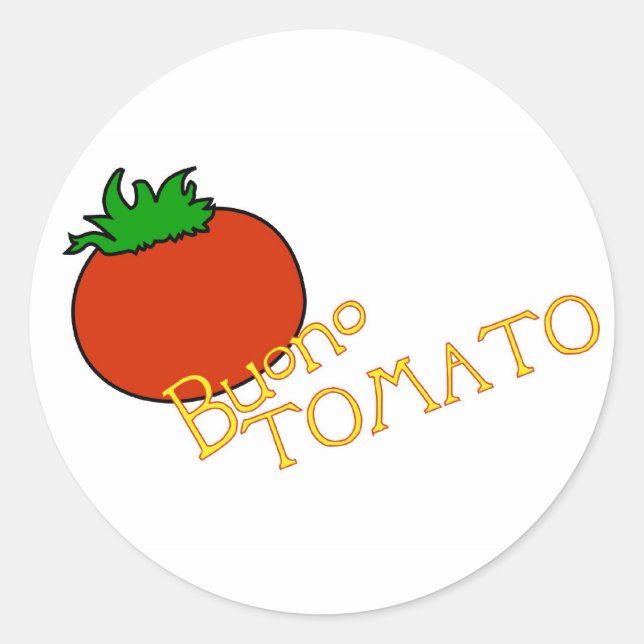APH Buono Tomato Sticker Runt Klistermärke (Framsida)