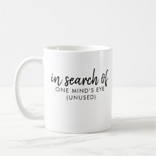 Aphantasia Funny Quote Mind's Öga Font Black Kaffemugg